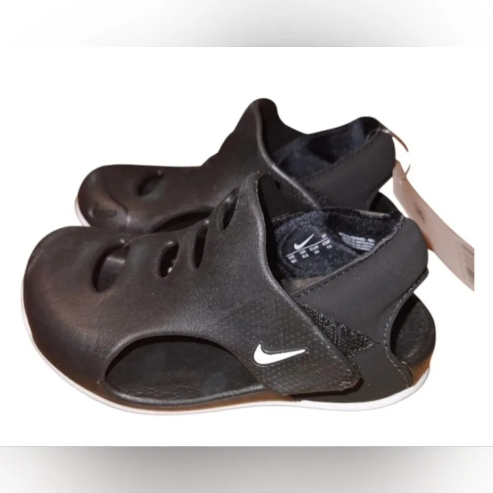 Nike Sunray Protect 3 Sandals Toddler Boys Size 9C Black New in Box Wate…